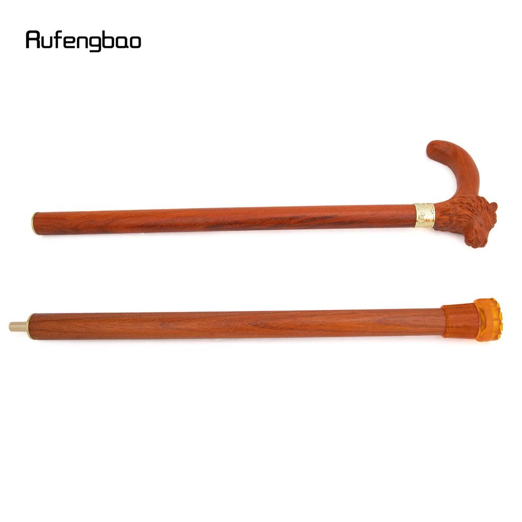 Коричневая деревянная трость Red Lion, модная, декоративная, для косплея вампира, вечеринки, деревянная трость для ходьбы, Хэллоуин, булава, жезл, посох, 92 см
