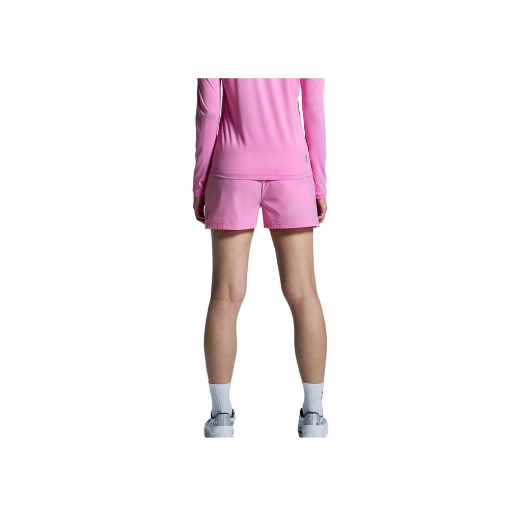 On Running Elastic Waistband Solid Color Running Shorts Women Shorts Pink 1WF10152501
