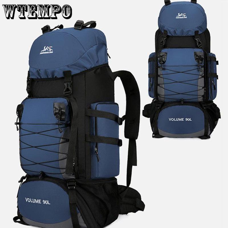 90L большой походный рюкзак, дорожная сумка, мужской и женский багаж, сумки на плечо для пешего туризма, альпинизма, треккинга, мужская дорожная сумка