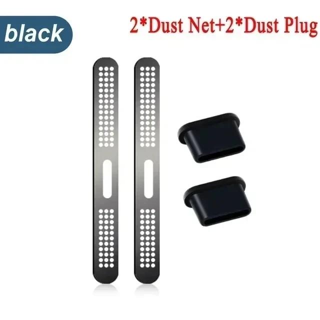 Металлическая пылезащитная сетка-наклейка для iPhone 12 13 MIni 12 13 14 Pro Max 14 Plus, отверстие для динамика, защитная металлическая сетка от пыли