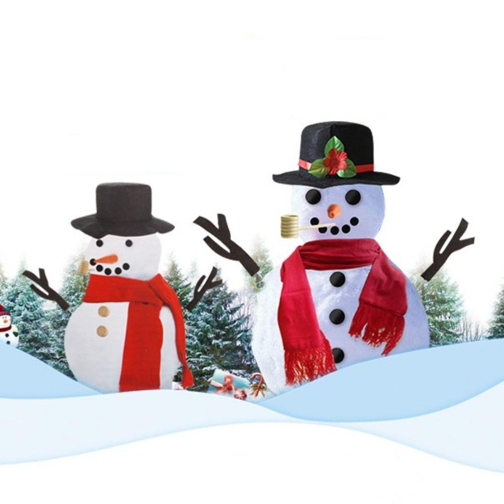 Scarf Snowman Dressing Making Kit Carrot Noses Christmas Snowman Kit Winter