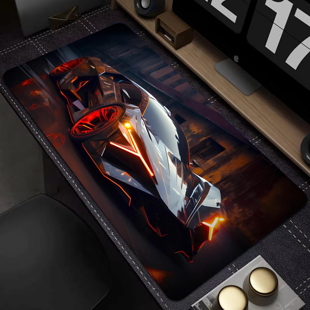 Cool Sports Car Mouse Pad Large Computer Office Game Table Mat XXL Rubber Anti-slip Stitched Keyboard Mats Gaming Long Desk Pads