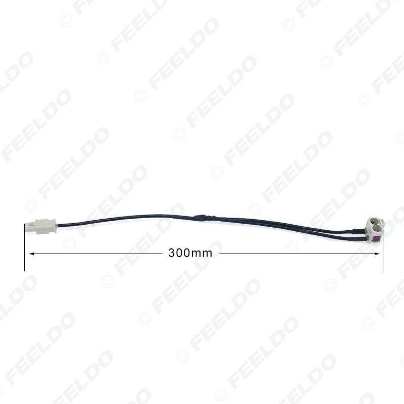 For VW Head Unit FAKRA 2In1 Diversity Resume Convertor Splitter Y Cable Wire Harness For RNS510 RCD510+ Antenna Radio Adapter