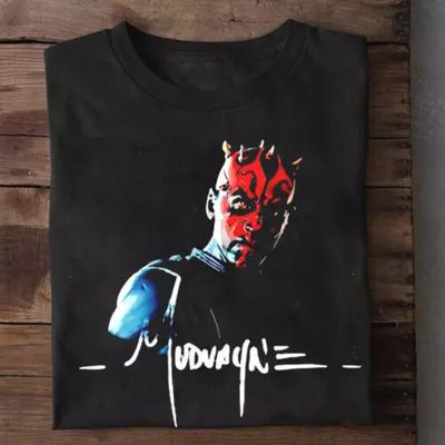 Футболка с коротким рукавом Darth Maul Mudvayne, хлопок, черная, все размеры.webp, унисекс