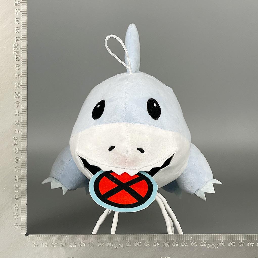 Cute Jeff Plush Toy Cartoon Jeff The Land Shark Stuffed Kawaii Anime Online Star Shark Plushie Soft Room Decor Doll Kids Gift