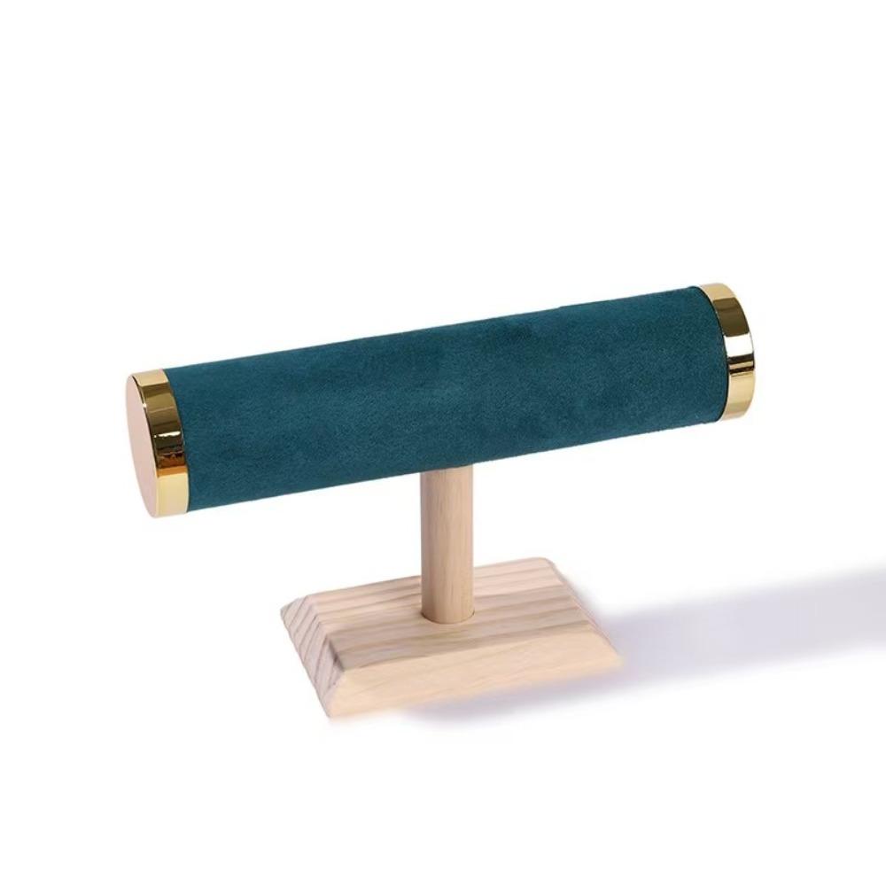 T-bar Jewelry Rack Holder Wooden Jewelry Storage Stand Fashion Bracelet Display Stand Woman Girls