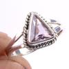 Кольцо из чистого серебра 925 пробы с натуральным аметрином, размер 6, M4Y75