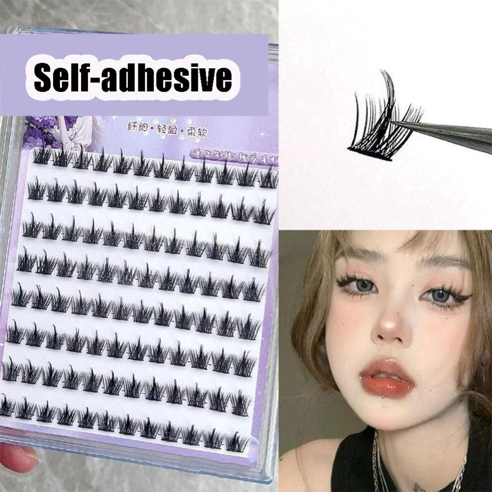 Нажмите на сегментированные ресницы натуральные длинные индивидуальные ресницы наращивание ресниц своими руками