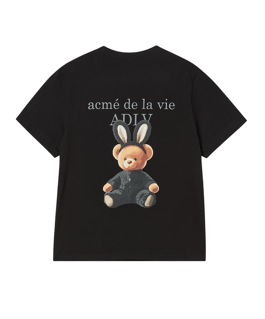ACME DE LA VIE Woman Rabbit Bear Doll Logo Short Sleeve T-Shirt (4 Color)