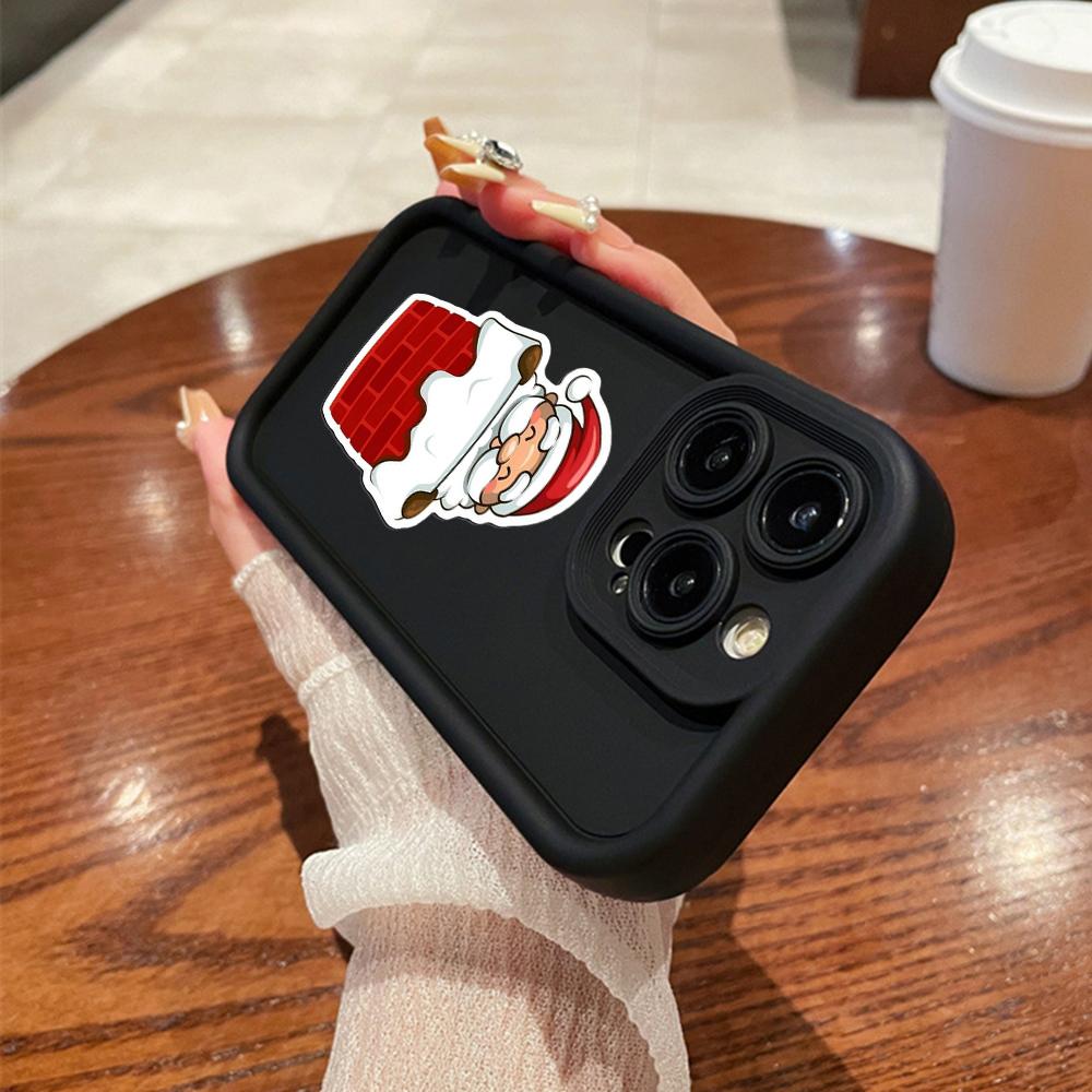 N101 Merry Christmas art Soft Angel Eyes Phone Cases для iPhone 16 15 14 13 11 Pro Max 8 7 6s Plus 12 mini XR XS Max SE Shockproof Cover