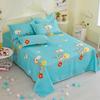Cartoon Flannel Bed Sheet - Double or Single Size, Perfect for Dorms, In Stock