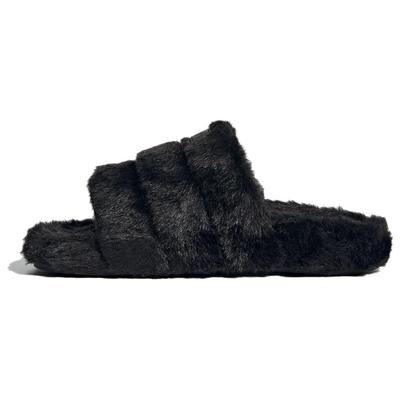 Оригинальные Adilette Series Толстая подошва Уличные Цельные Удобные Универсальные Резиновая подошва Массажные Шлепанцы Женские сандалии Черный IF3964