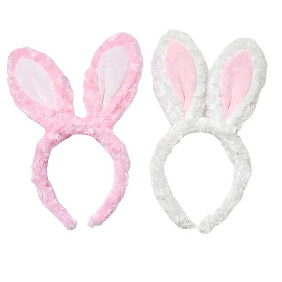 Women Headband Bunny Ear Design Non-slip Lovely Cartoon Headpiece Rabbit Ears Headband Hair Accessories