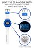 Casio Solar Love the Sea и Коллаборация с Ice Search White Baby-G Радиоуправляемые часы, Земля, Япония, BGD-5700UK-2JR, Женские,