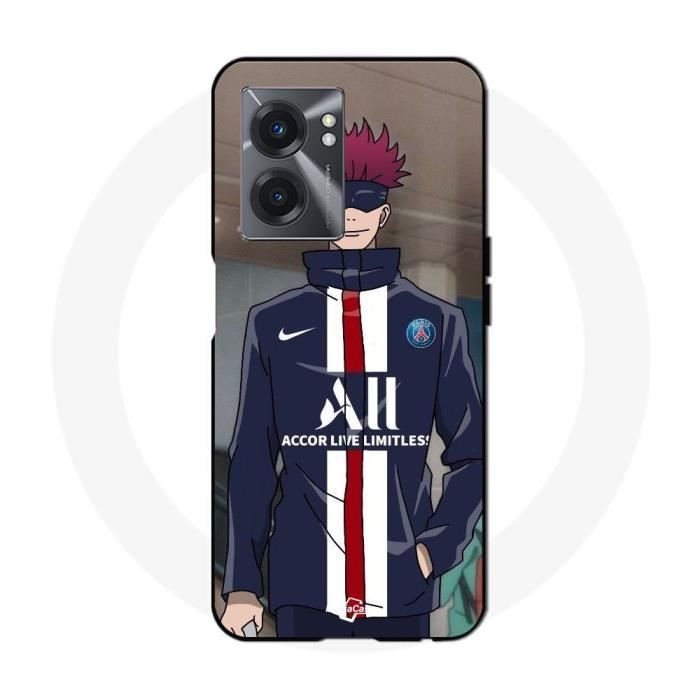 Coque - Maniacase - Realme V23 - Noir - Paris Saint Germain anime - Souple