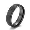 Japanese and Korean Style Minimalist Pearl Sand Titanium Steel Ring Artistic Jewelry Couple Pairing Ring