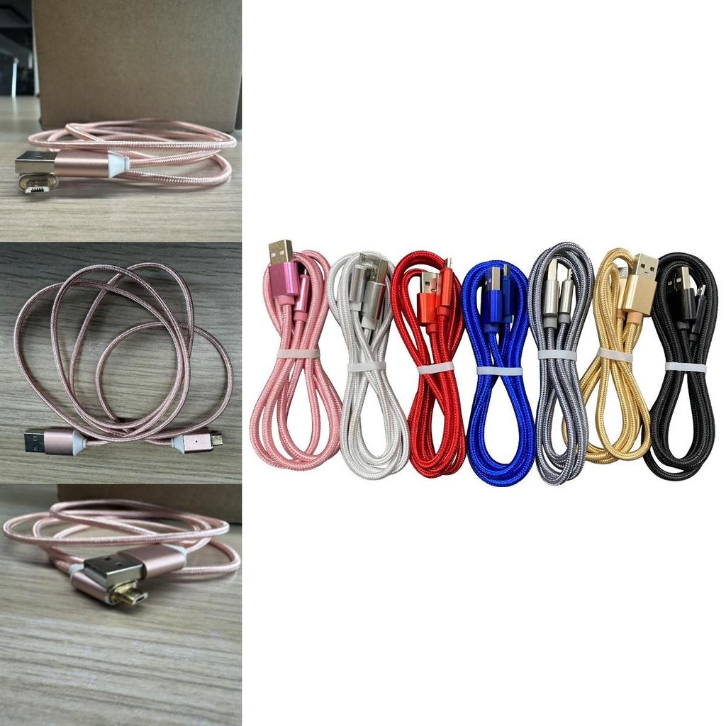 Прозрачный плетеный кабель Micro USB из ПВХ для быстрой зарядки смартфонов и устройств