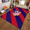 Red and Blue Striped Soccer Emblem Suitable As a Non-slip Mat for the Living Room or Bedroom Sofa
