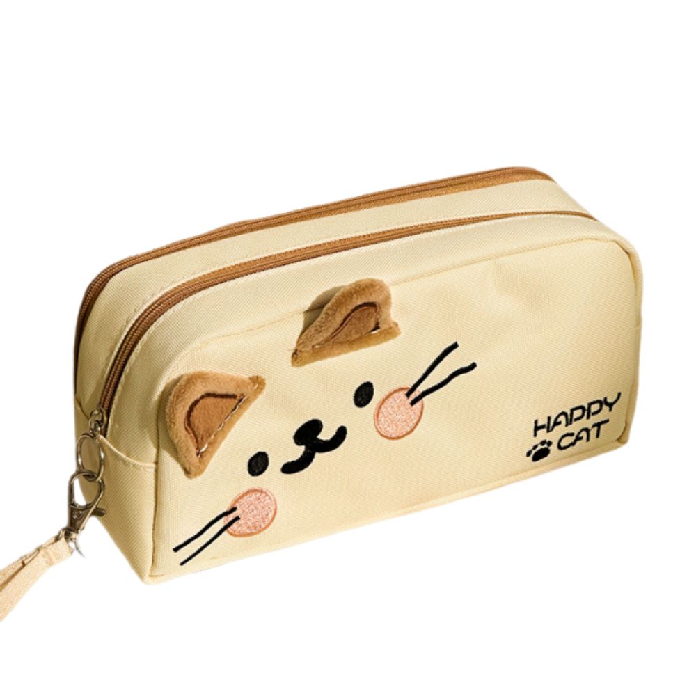 Cute Design Pencil Bag Portable Pen Pouch Multi-function Stationery Bag Daily Use