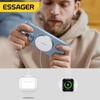 Essager Magnetic Induction Wireless Qi Charger 3 In 1 Phone Fast Charging Stand For Iphone14 Airpods Pro Apple Watch Ios Macsafe
