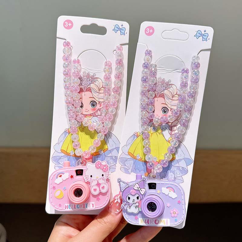 Ожерелье с проекционной камерой, Детское и студенческое ожерелье из бусин, Милый и забавный маленький подарок для малышей, Цепочка на шею