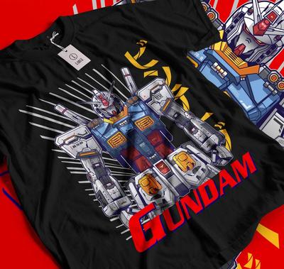 Футболка Gundam Wing Футболка Японское Аниме Футболка Манга Футболка Графическое Искусство Подарочная Футболка 093