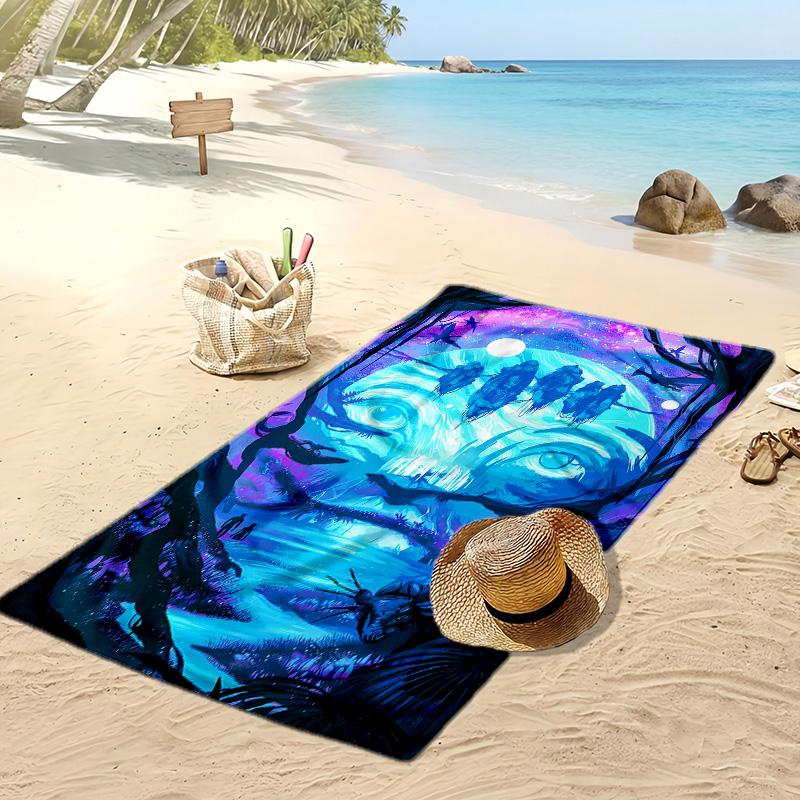 Avatar Pandora Printed Quick Dry Beach Towel Super Absorbent Soft Lightweight Bath Towel for Pool Summer Travel