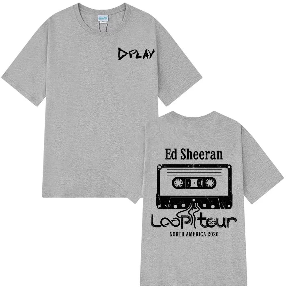 Ed Sheeran Loop Tour 2026 Vintage Graphic Tees Men Women Fashion Clothing Unisex Streetwear Trendy Cotton Classic hot product