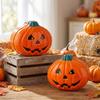 Decorative Halloween Pumpkin Face Tinplate Box Pumpkin Shape Mini Snack Packaging Box  Party Supply