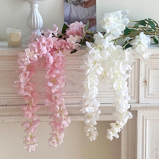 Искусственные подвесные цветы, реалистичные поддельные цветы, лозы, устойчивые к погодным условиям, искусственные цветы для подвесной корзины, арки, внутреннего и наружного украшения