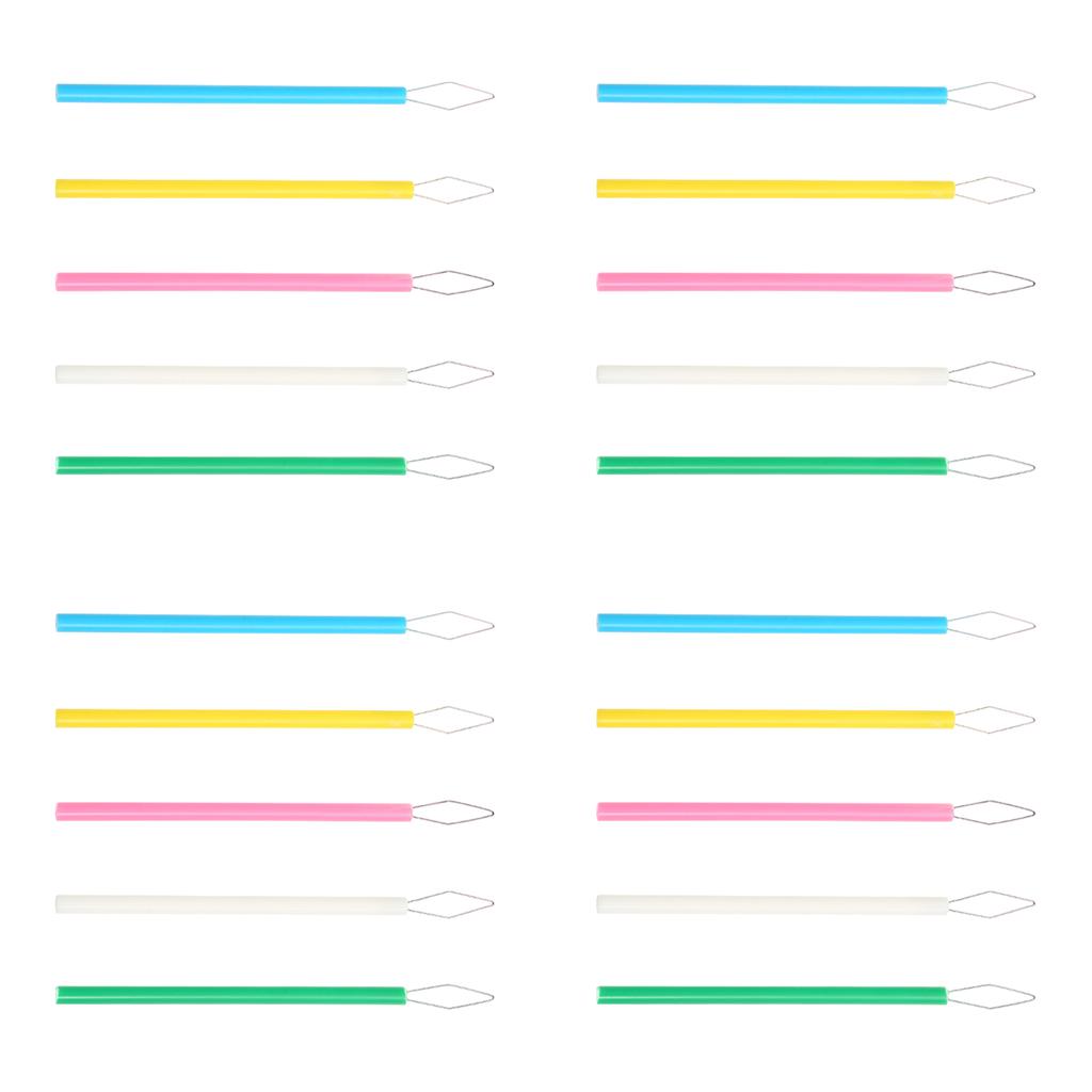 Sewing Threader ABS Cylindrical Colorful Needle Threader Easy To Inser for Knitting Crafting Sewing Accessories