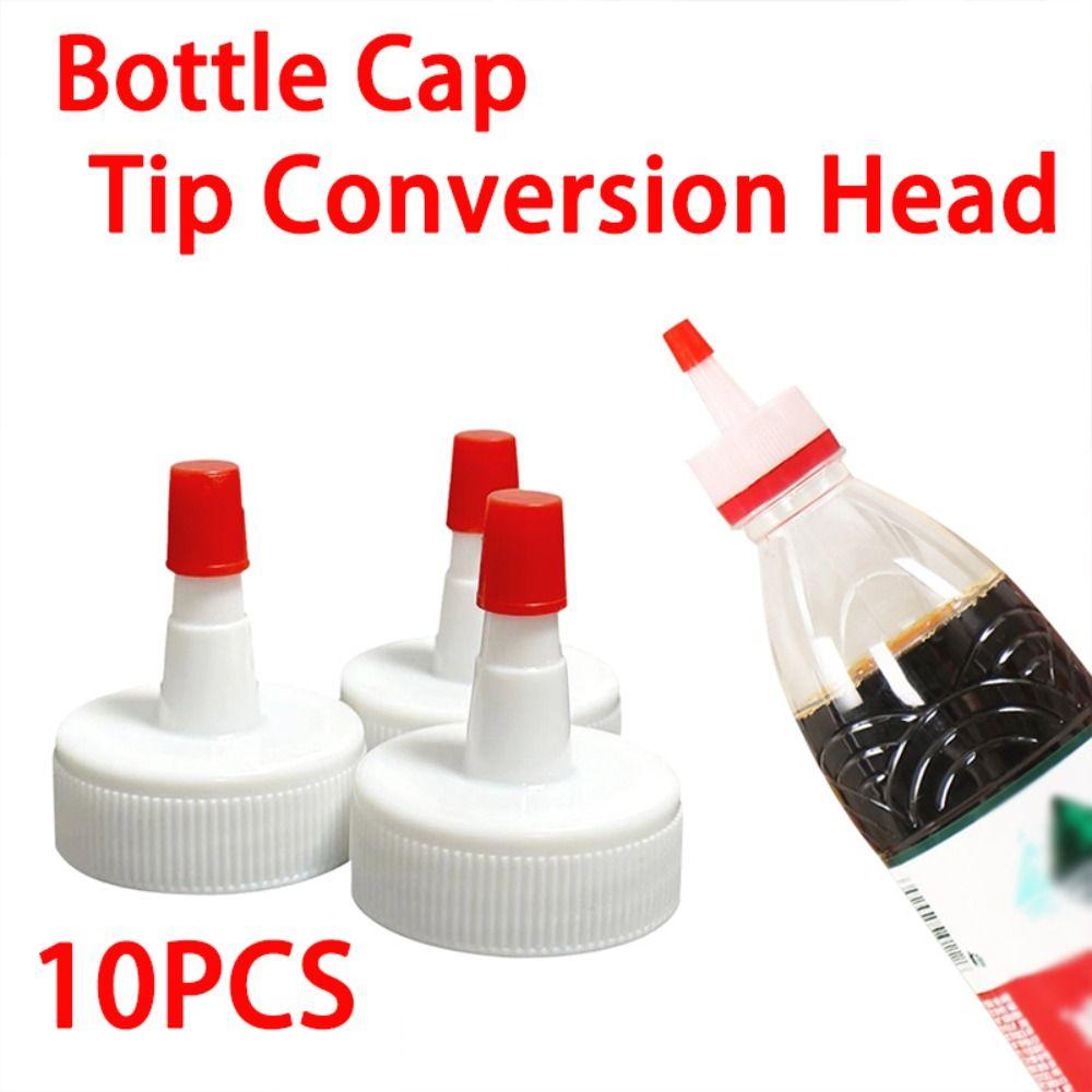10pcs Red Squeeze Bottles Replacement Caps Plastic Bottle sealing cap Bottle Top Twisted cover