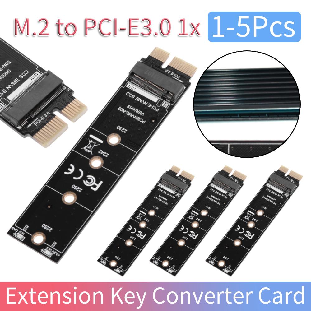1/2/3/5 шт. Адаптер-карта расширения NVME M.2 на PCI E3.0 1X Высокоскоростная карта-конвертер M Key NGFF Модуль-конвертер