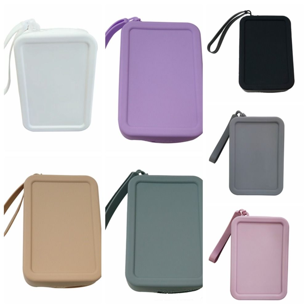 Прямоугольная силиконовая косметичка Morandi Color Сумка для мелких предметов Сумка для хранения гигиенических салфеток