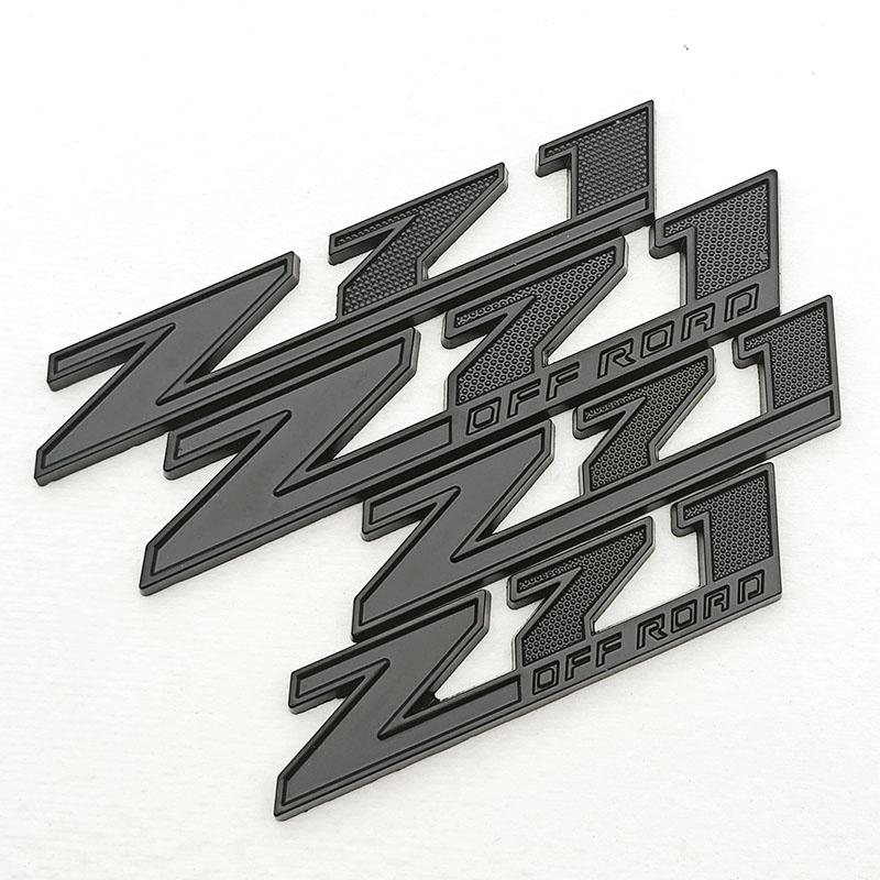 AABHC1 3D Metal Logo Z71 Z71OFF ROAD Car Sticker Rear Trunk Embelem Badge For Chevrolet Silverado Colorado Cheyenne Exterior Accessorie