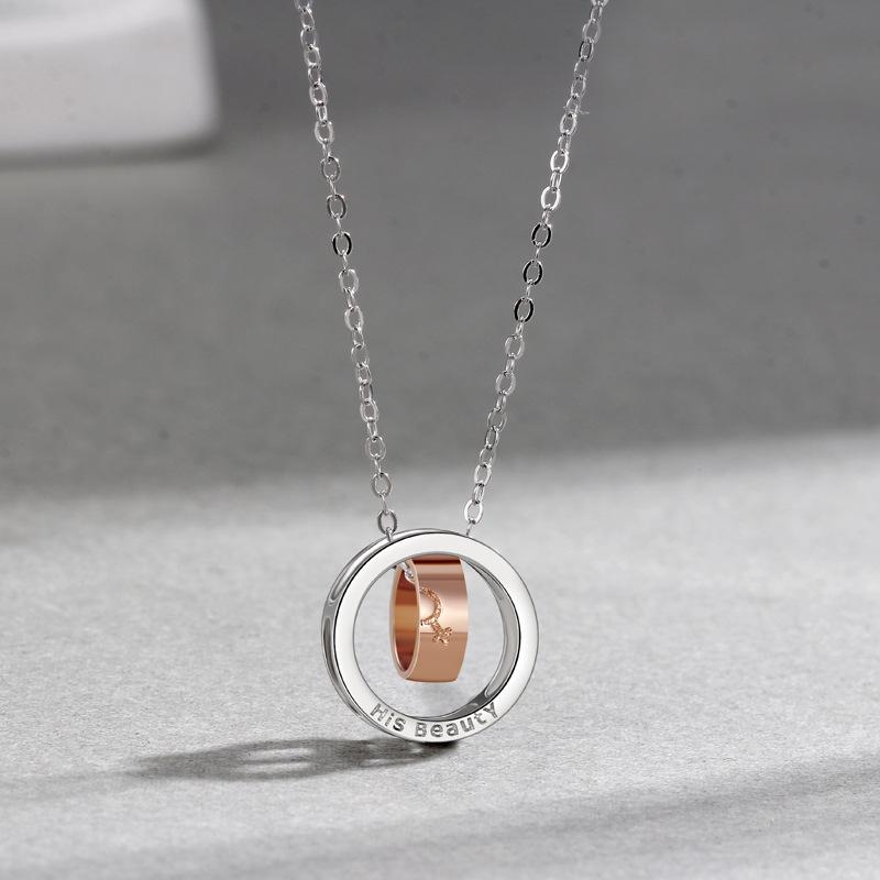 Осенняя красивая женщина и чудовище пара ожерелье ювелирные изделия кулон ниша металл Mori свитер цепь