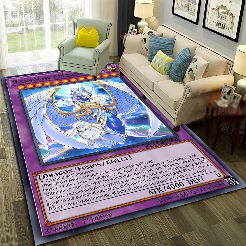 Y-Yu-Gi-Oh Аниме Ковер с Картой Монстра Мультяшный Коврик для Гостиной и Спальни Декоративный Придверный Коврик Ковер для Детской Зоны Нескользящий Ковер