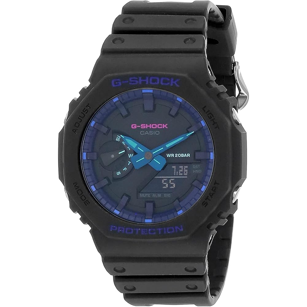 Casio G-Shock GA-2100VB-1A Analog-Digital Men's Watch Black Resin Band