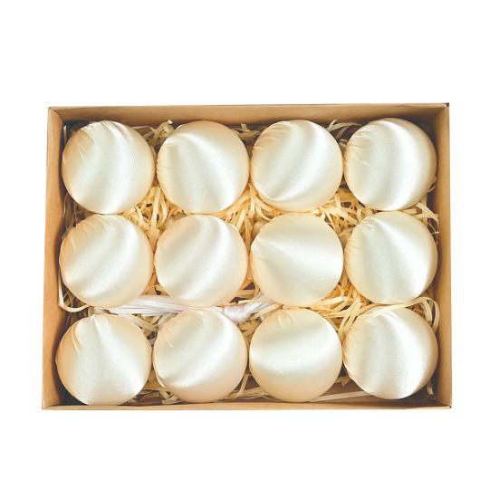 12 шт./набор 6 см бархатный рождественский шар украшение небьющийся пластик многоразовый праздничный рождественская елка подвесной флокированный шар украшение подвеска