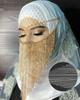 Indian Tassel Veil Mask for Face Women Rhinestone Face Masks Masquerade Dance Party Banquet Decoration Face Accessories Jewelry