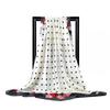 Women Fashion Square Vintage Print Satin Neckerchief Sun-Proof Scarf Scarves Shawl High Quality 1PC 90*90cm