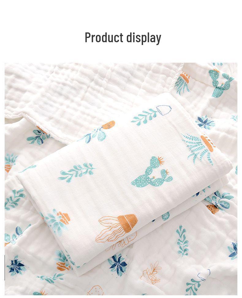 Супермягкое шестислойное хлопковое детское банное полотенце и пеленка