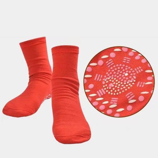 1 пара носков с подогревом, самонагревающиеся, снимающие усталость, легкие турмалиновые удобные дышащие массажные носки