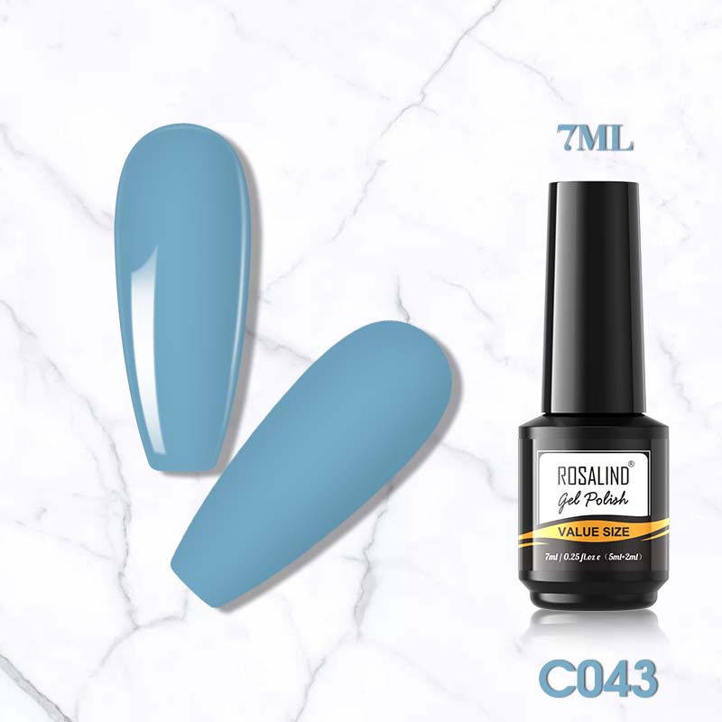 ROSALIND 7ml 59 Colors Manicure Semi Permanent Glitter Gel Nail Polish Long Lasting Top Base Gel UV LED Varnishe Fashion Nail Art