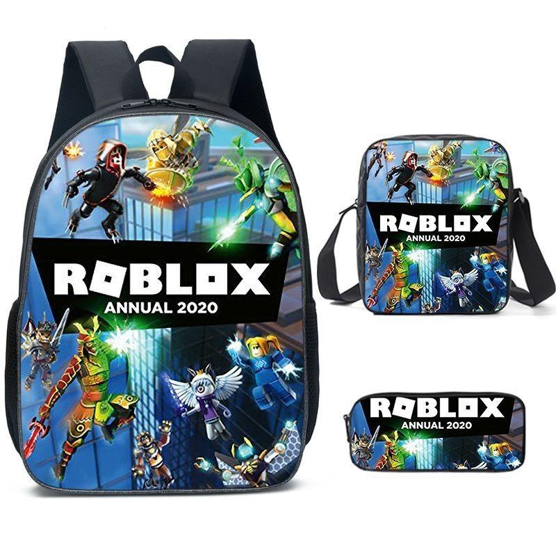 Просторный нейлоновый рюкзак Roblox 20-35 л, дышащий мультяшный рюкзак для студентов, для путешествий