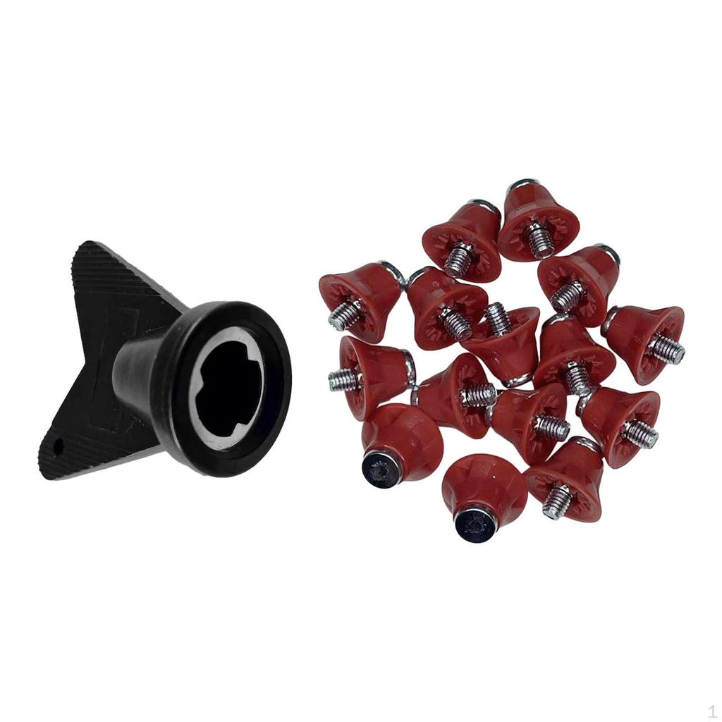 12 шт. футбольные бутсы с шипами для регби, шпильки для газона M5, винт с резьбой, удобные футбольные бутсы