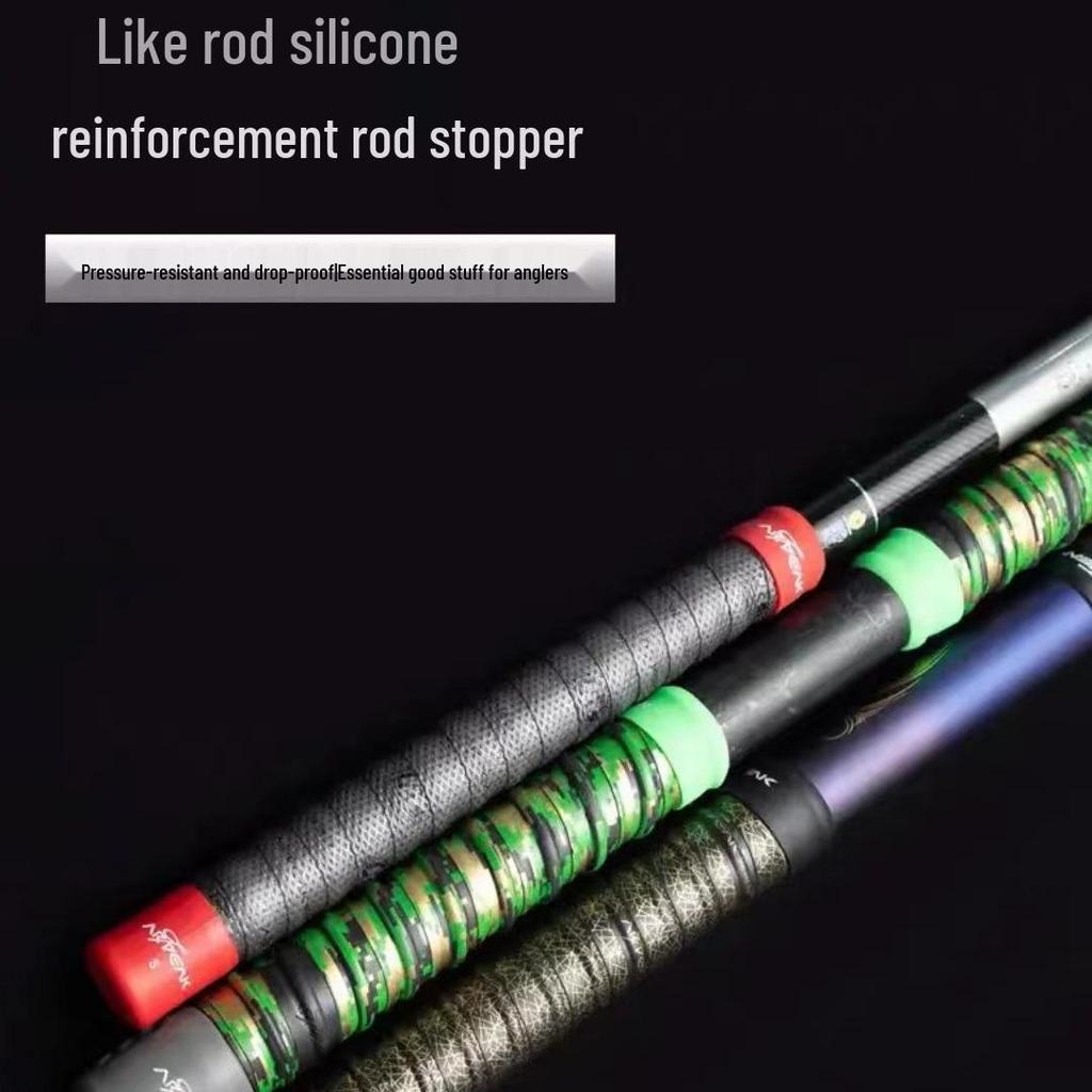 Большой силиконовый противоскользящий торцевой колпачок для удилища Oqi Peak - Прочный, износостойкий защитный чехол.