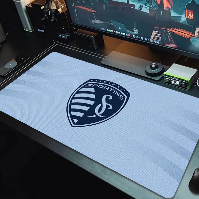Sporting Kansas City Коврик для мыши большого размера Большая игровая подставка для стола Нескользящий Коврик для ноутбука Планшета Большой коврик для мыши XXL Игровой коврик для мини-ПК С заблокированным краем