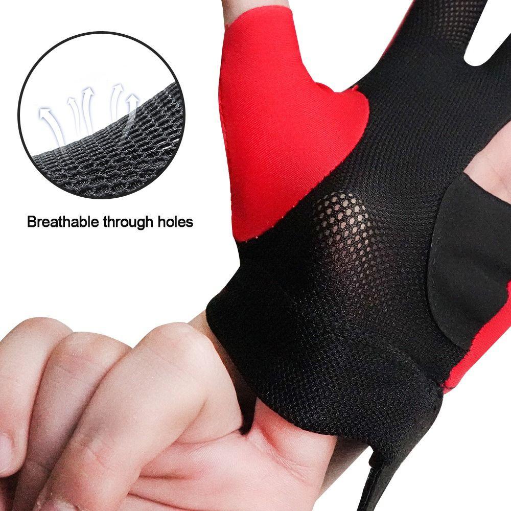 Перчатка для снукера на три пальца Эластичная тренировочная перчатка Прочная бильярдная перчатка Фитнес-аксессуары