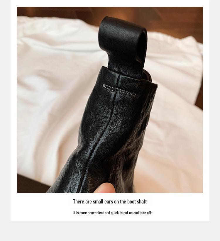 Женские короткие ботинки Martin Grape Mom из высококачественной мытой кожи с круглым носком, толстой подошвой и шнуровкой в британском стиле